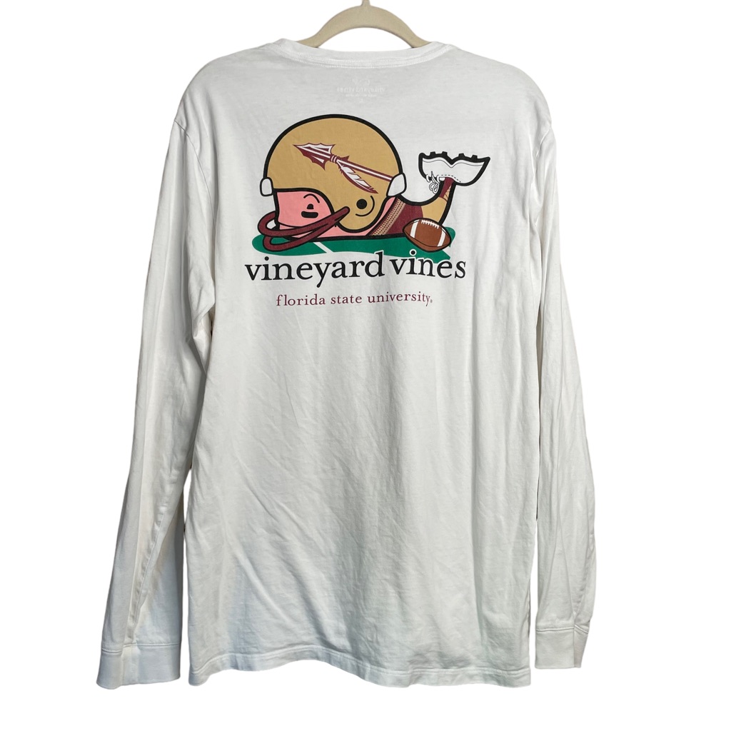 Vineyard Vines Florida State Seminoles Fsu Long Sleeve Shirt Adult Large